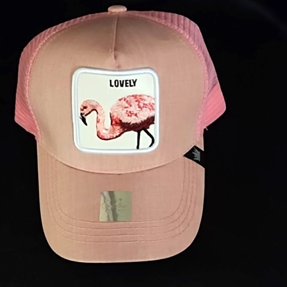 NWOT Play New York Pink Flamingo Trucker Cap